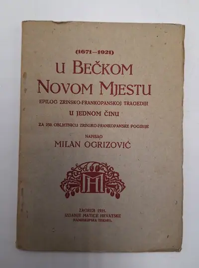Naslovnica: U Bečkom Novom Mjestu