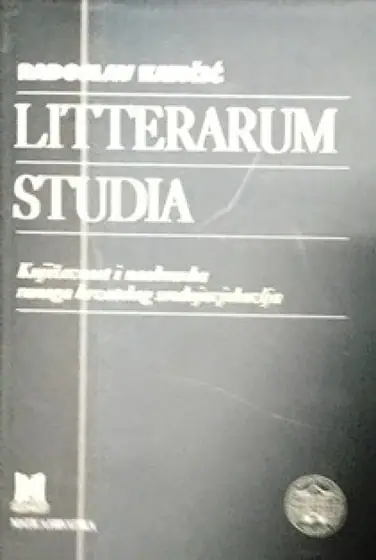 Naslovnica: Litterarum studia