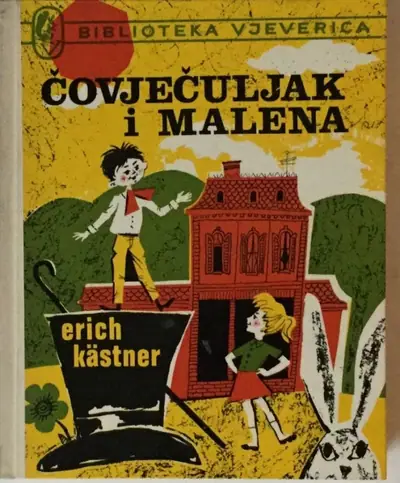 Naslovnica: Čovječuljak i Malena, Biblioteka Vjeverica