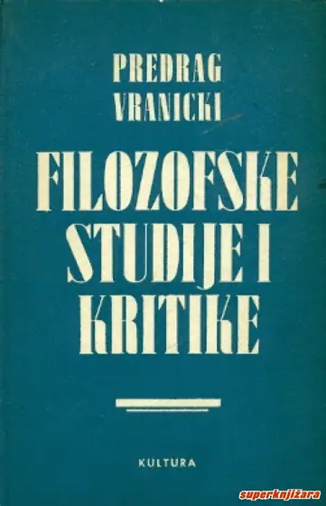 Naslovnica: Filozofske studije i kritike