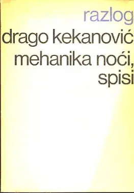Naslovnica: Mehanika noći, spisi