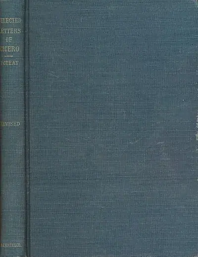 Naslovnica: Selected letters of Cicero