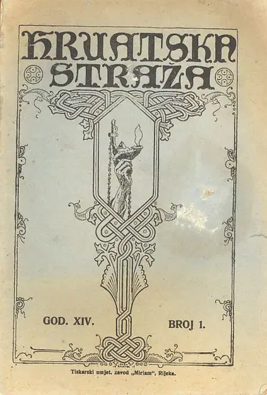 Naslovnica: Hrvatska straža, br. 1/1916.