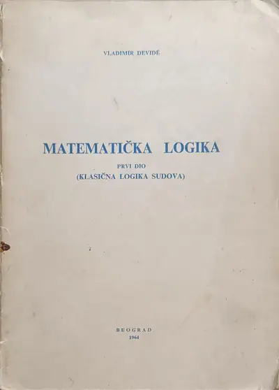 Naslovnica: Matematička logika