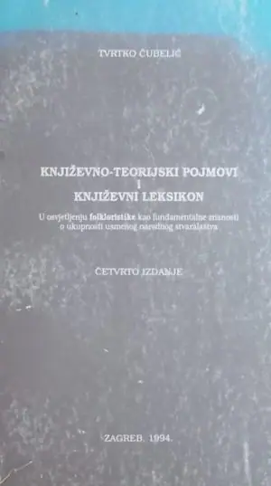 Naslovnica: Književno-teorijski pojmovi i književni leksikon