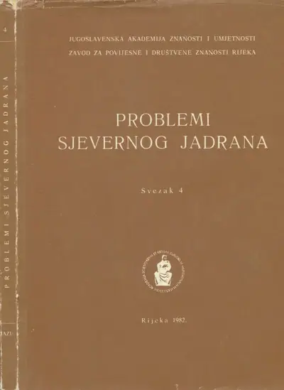 Naslovnica: Problemi sjevernog Jadrana 4/1982