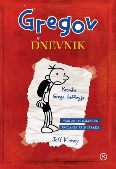 Naslovnica: Gregov dnevnik 1 - Kronike Grega Heffleyja