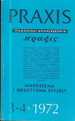 Naslovnica: Praxis, br. 3-4/1972