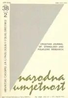 Naslovnica: Narodna umjetnost knjiga 8/1972