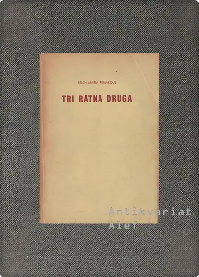 Naslovnica: Tri ratna druga
