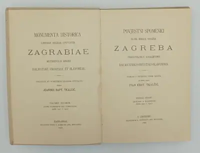 Naslovnica: Povjestni spomenici slob. kralj. grada Zagreba 10.