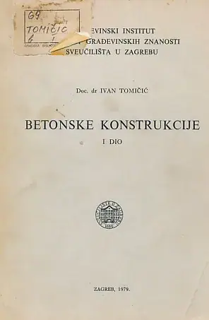 Naslovnica: Betonske konstrukcije