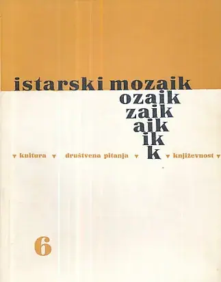 Naslovnica: Istarski mozaik 6/1970