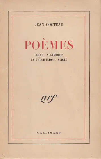 Naslovnica: POEMES: LEONE - ALLEGORIES- LA CRUCIFIXION - NEIGES