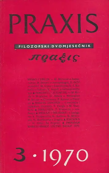 Naslovnica: Praxis, br. 3/1970