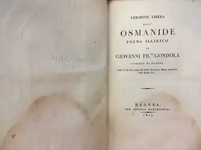 Naslovnica: L' Osmanide