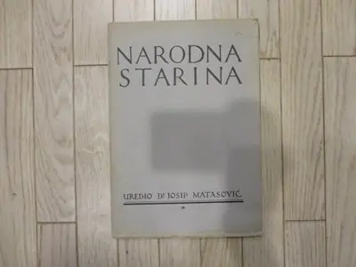 Naslovnica: Narodna starina 19/1930