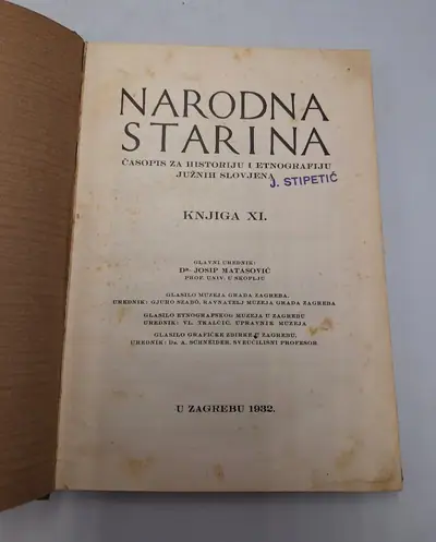 Naslovnica: Narodna starina