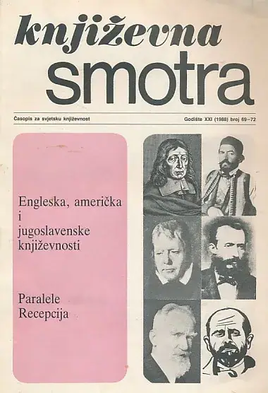 Naslovnica: Književna smotra, br. 69-72/1988