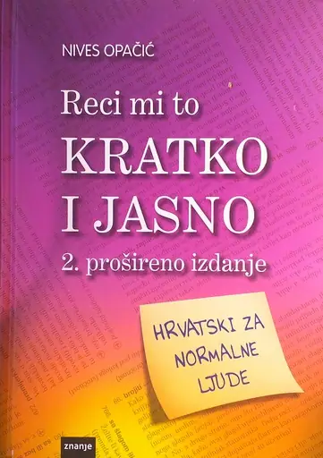 Naslovnica: Reci mi to kratko i jasno
