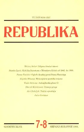 Naslovnica: Republika 7-8/1991