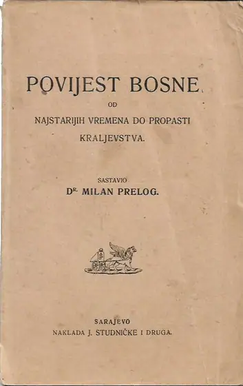 Naslovnica: Povijest Bosne od najstarijih vremena do propasti kraljevstva