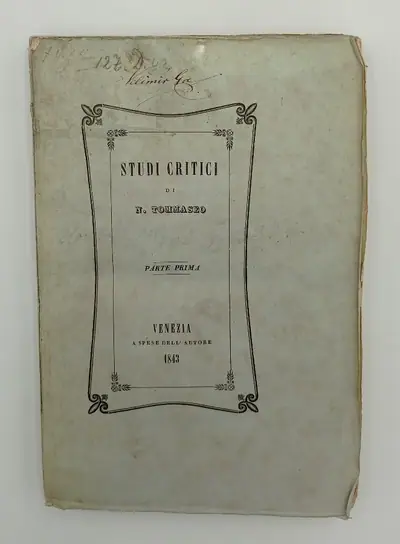 Naslovnica: Studi critici