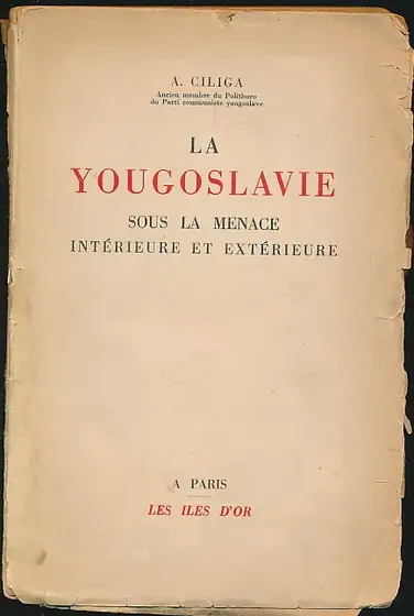 Naslovnica: La Yougoslavie sous la menace intérieure at extérieure