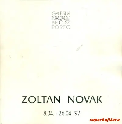 Naslovnica: ZOLTAN NOVAK