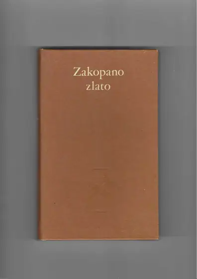 Naslovnica: Zakopano zlato