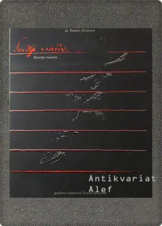 Naslovnica: Sonetje nesreče (bibliofilska numerirana izdaja, št. 164 s Kržišnikovim podpisom)
