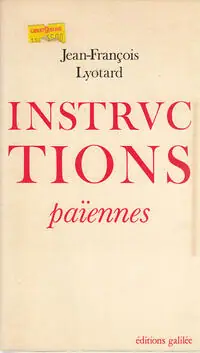 Naslovnica: INSTRUCTIONS PAIENNES (franc.)