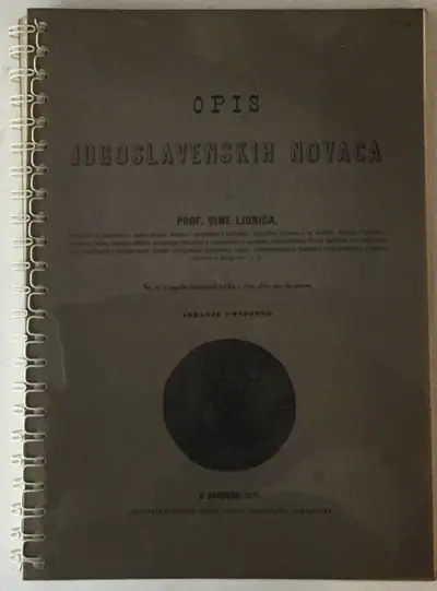Naslovnica: Opis jugoslavenskih novaca
