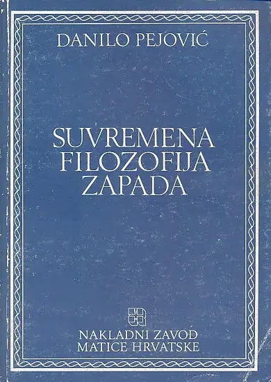 Naslovnica: Suvremena filozofija Zapada
