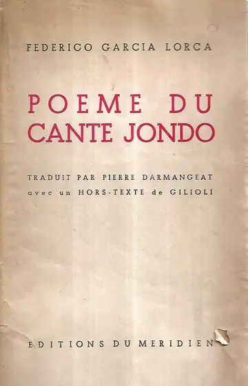 Naslovnica: Poeme du Cante Jondo