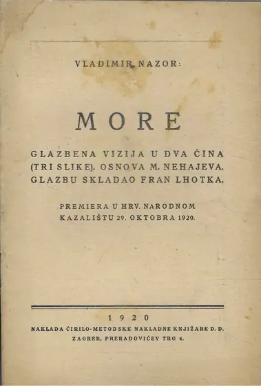 Naslovnica: More