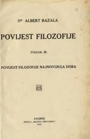 Naslovnica: Povijest filozofije